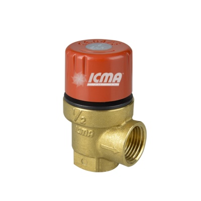 241 ICMA Предохранительный клапан мембранный 1,5 ATM 1/2" Внут/внут. резьба 