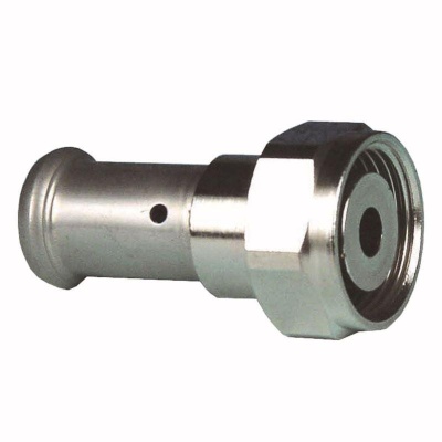 HENCO муфта никель. с нак.гайкой,евроконус 20х3/4